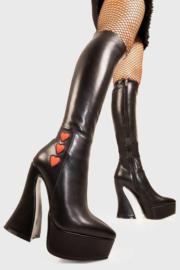Lamoda Love Potion Platform Knee High Boots