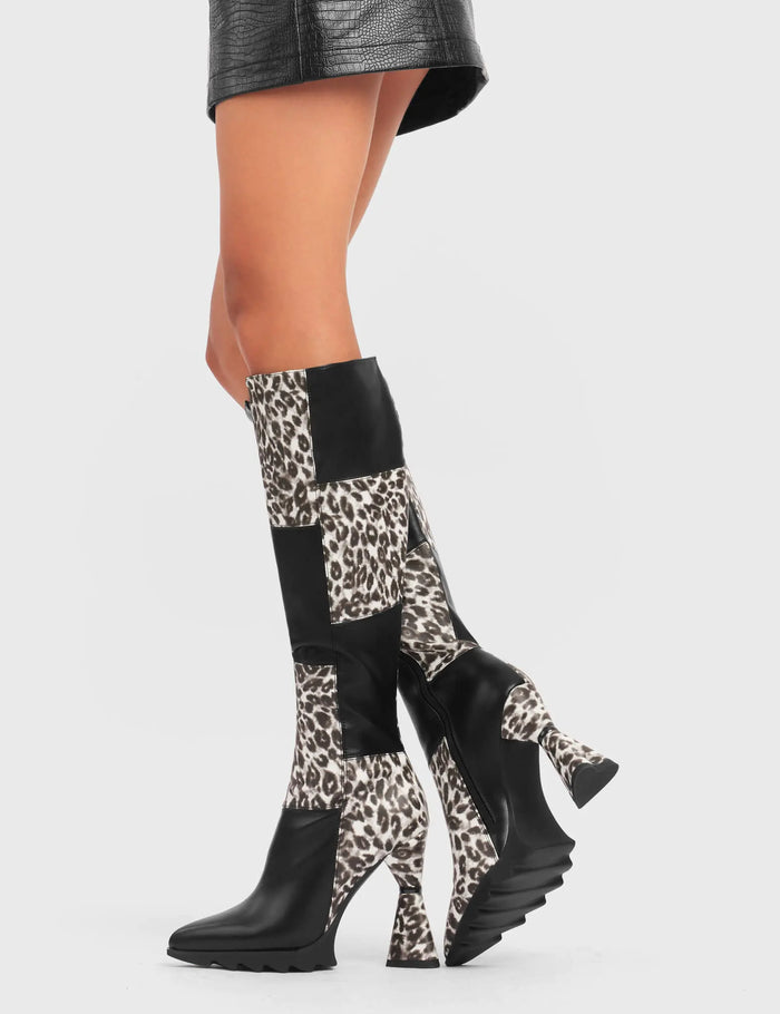 lamoda Love Shot Platform Knee High Boots