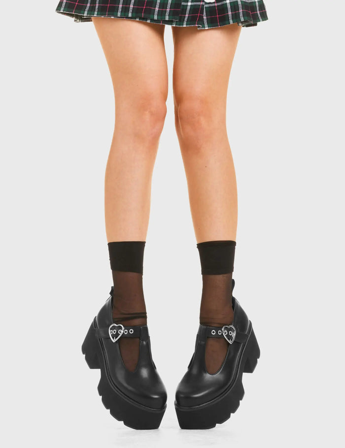 Lamoda Love Story Chunky Mary Jane Shoes