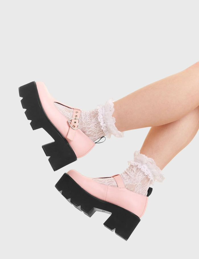 Lamoda Love Story Chunky Mary Jane Shoes