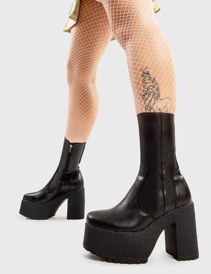 lamoda Mannequin Worthy Platform Ankle Boots