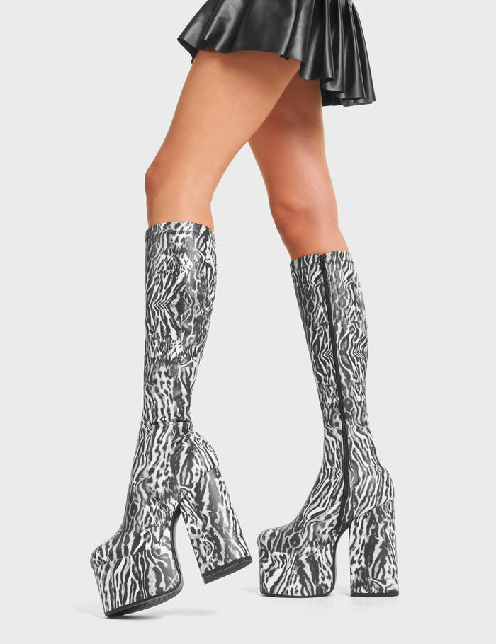 Lamoda Messenger Platform Knee High Boots