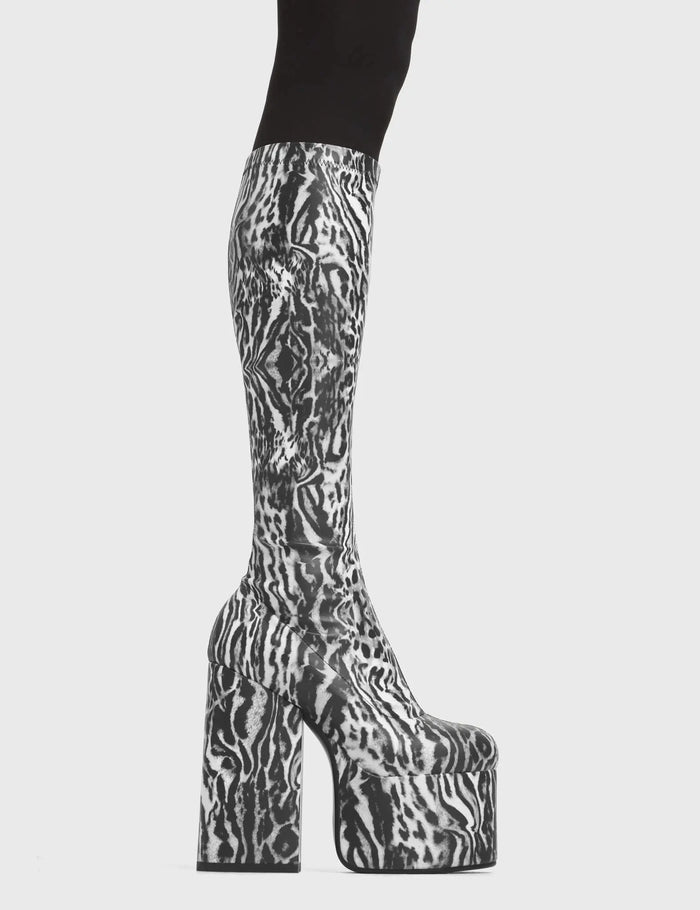 lamoda Messenger Platform Knee High Boots