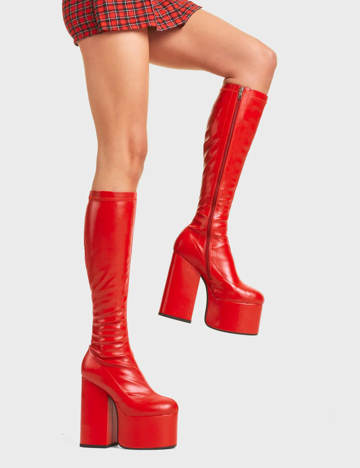 Lamoda Messenger Platform Knee High Boots