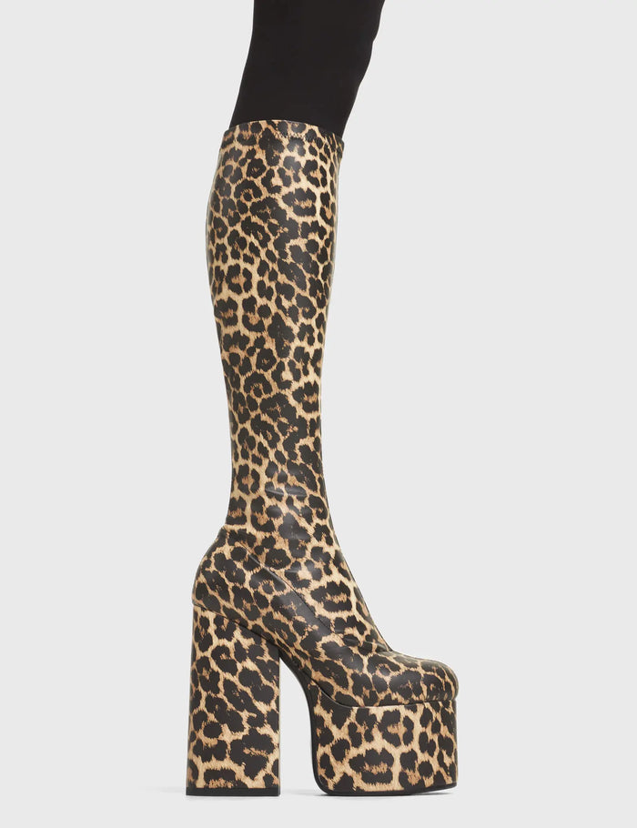 lamoda Messenger Platform Knee High Boots