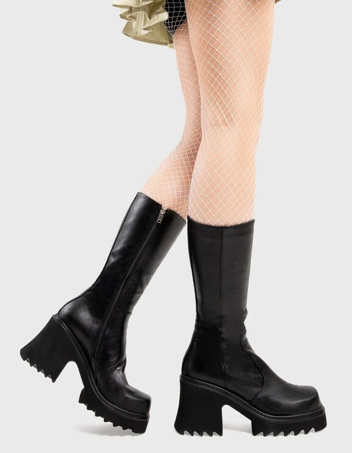 Lamoda Mind Pool Chunky Platform Calf Boots
