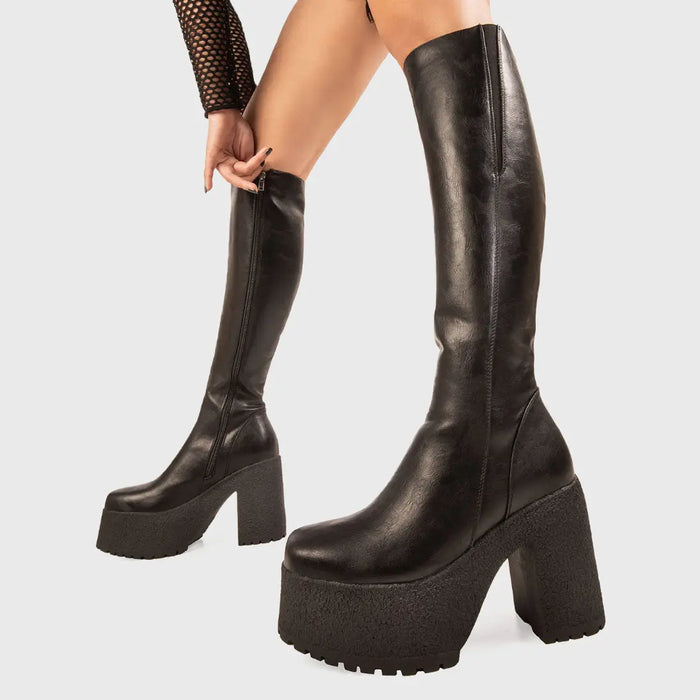 Lamoda Miracle Aligner Platform Knee High Boots