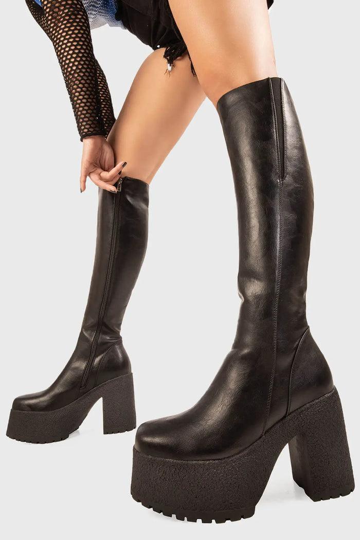 lamoda Miracle Aligner Platform Knee High Boots