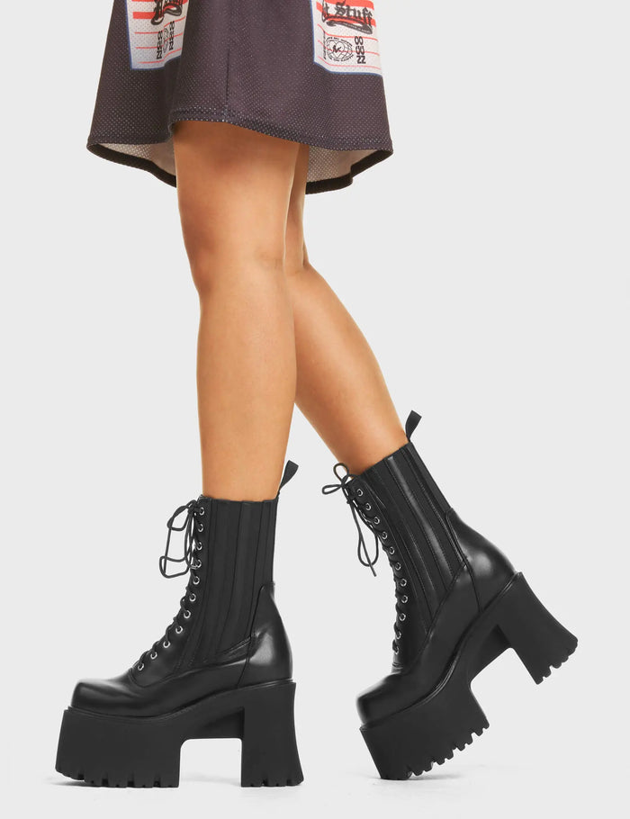 Lamoda Mislead Me Chunky Platform Ankle Boots