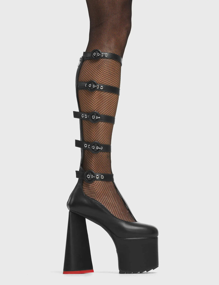 lamoda My Angel Platform Knee High Boots