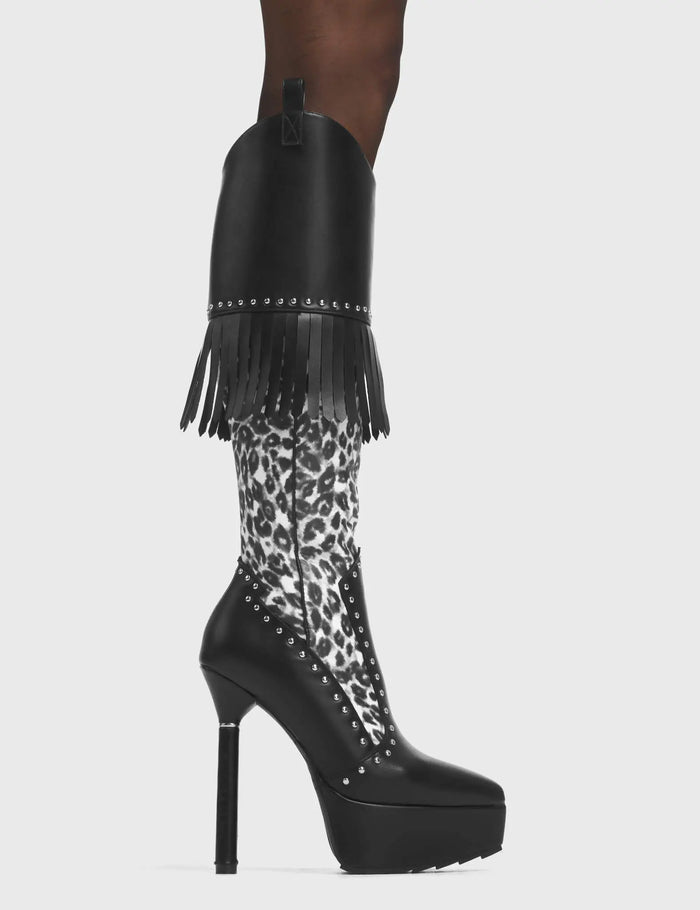 lamoda My Priority Platform Knee High Boots