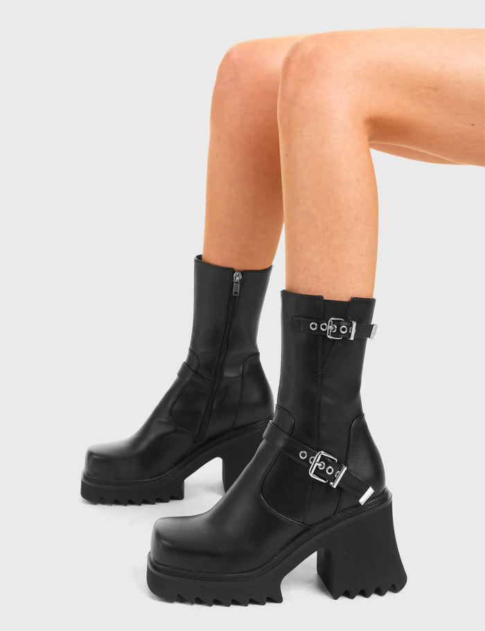 lamoda New Mission Chunky Platform Ankle Boots