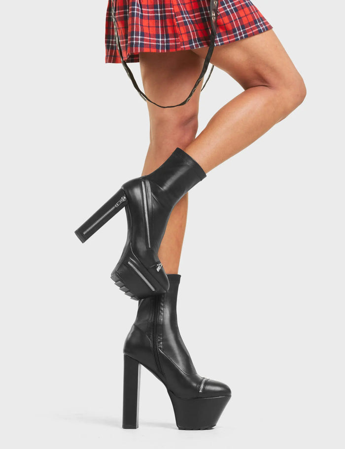 lamoda No Chance Platform Ankle Boots