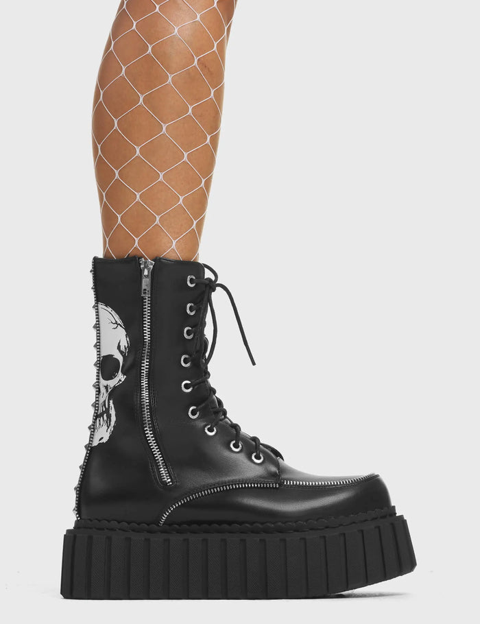 lamoda Offend You Chunky Creeper Ankle Boots
