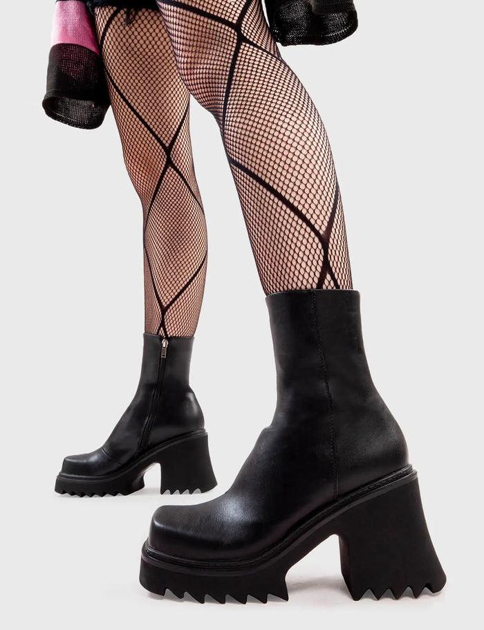 lamoda Old Friend Chunky Platform Ankle Boots