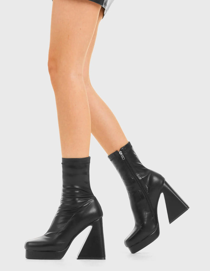 Lamoda Old Me Platform Ankle Boots