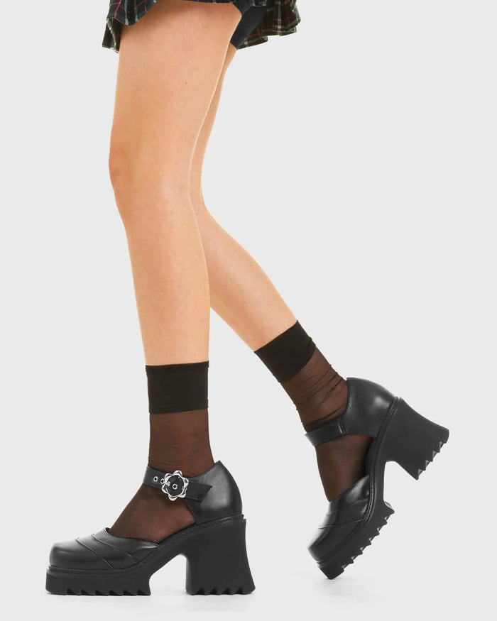 Lamoda On The Fence Chunky Mary Jane Shoes