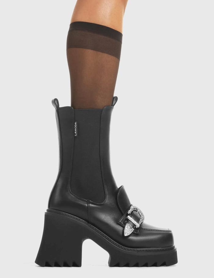 lamoda Outlander Chunky Platform Ankle Boots