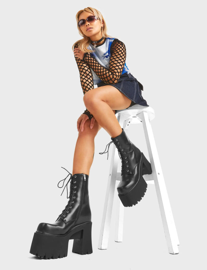 Lamoda Passion Chunky Platform Ankle Boots