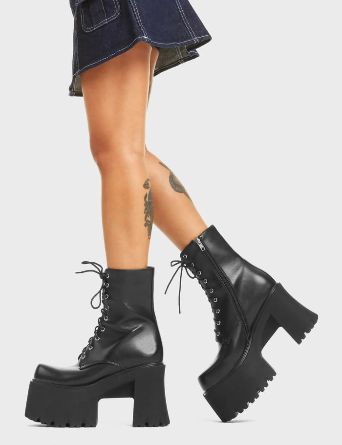 Lamoda Passion Chunky Platform Ankle Boots