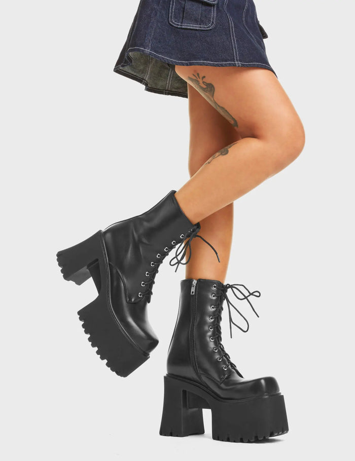 Lamoda Passion Chunky Platform Ankle Boots