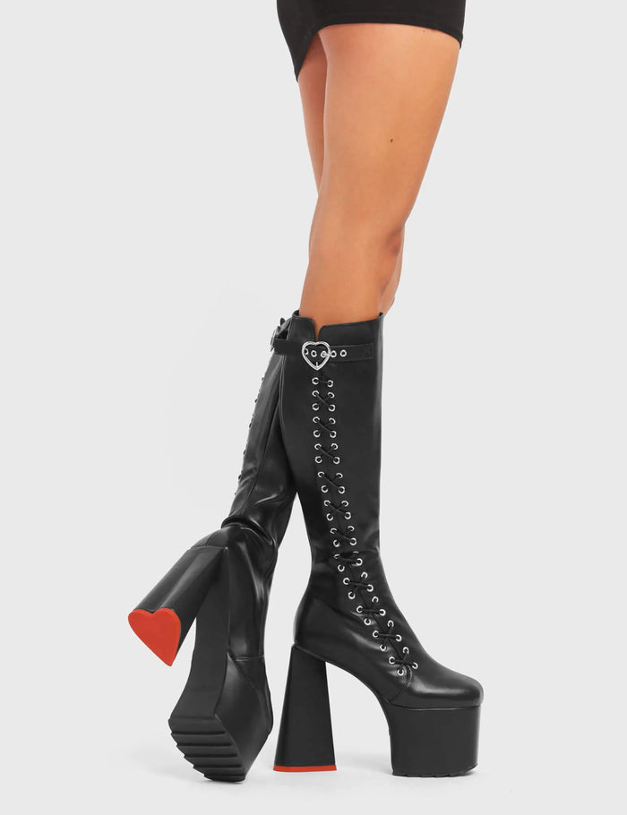 lamoda Passion Platform Knee High Boots