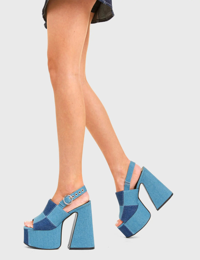 Lamoda Patched Up Platform Sandals