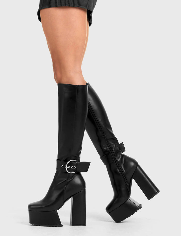 Lamoda Power Over You Platform Knee High Boots