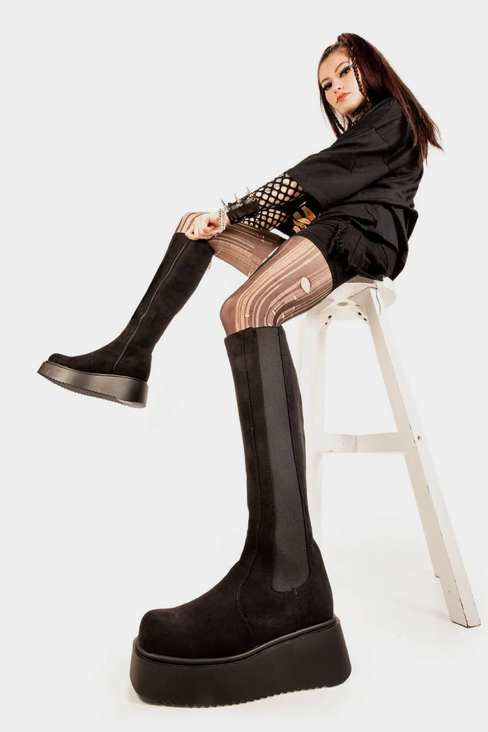 Lamoda Powerful Chunky Knee High Boots
