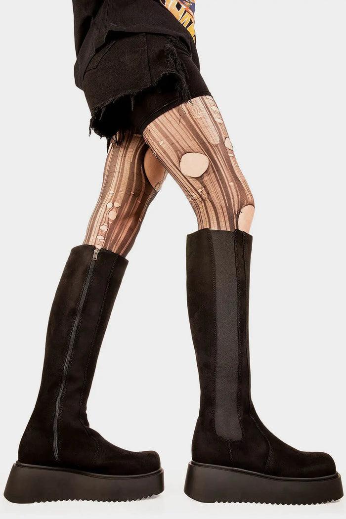 Lamoda Powerful Chunky Knee High Boots
