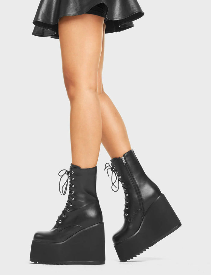 Lamoda Pretty Fly Chunky Platform Ankle Boots