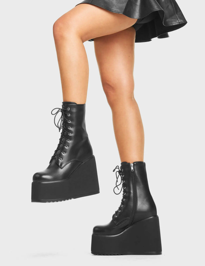 Lamoda Pretty Fly Chunky Platform Ankle Boots