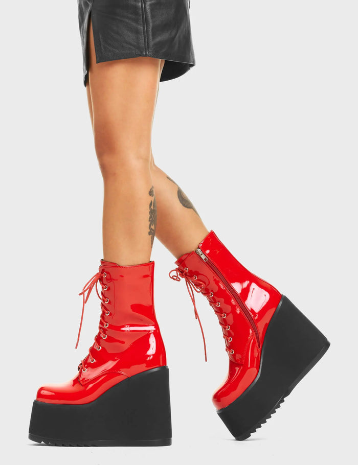 Lamoda Pretty Fly Chunky Platform Ankle Boots