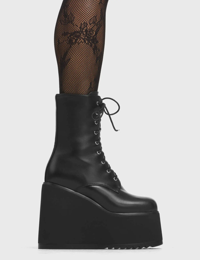 lamoda Pretty Fly Chunky Platform Ankle Boots