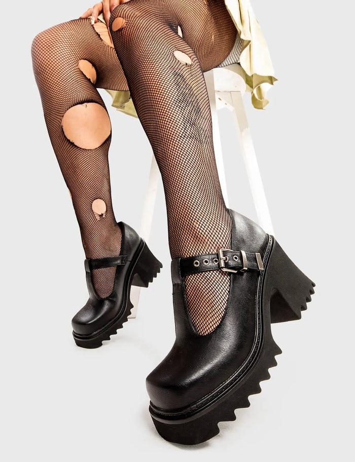 Lamoda Quiet Storm Chunky Mary Jane Shoes