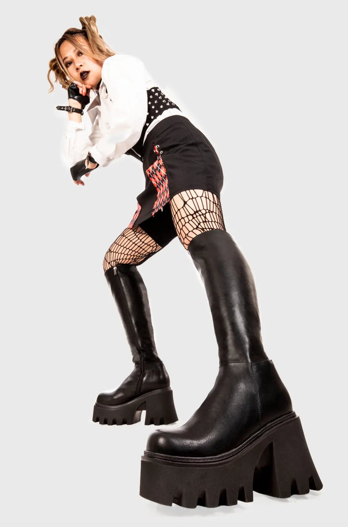 Lamoda Ready Chunky Platform Knee High Boots