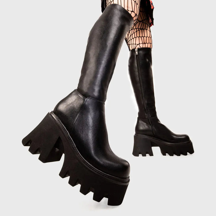 Lamoda Ready Chunky Platform Knee High Boots