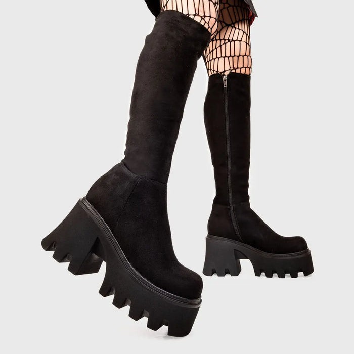 Lamoda Ready Chunky Platform Knee High Boots