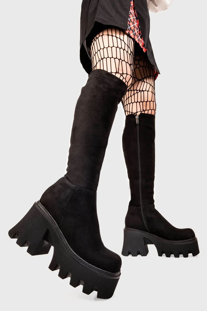 lamoda Ready Chunky Platform Knee High Boots