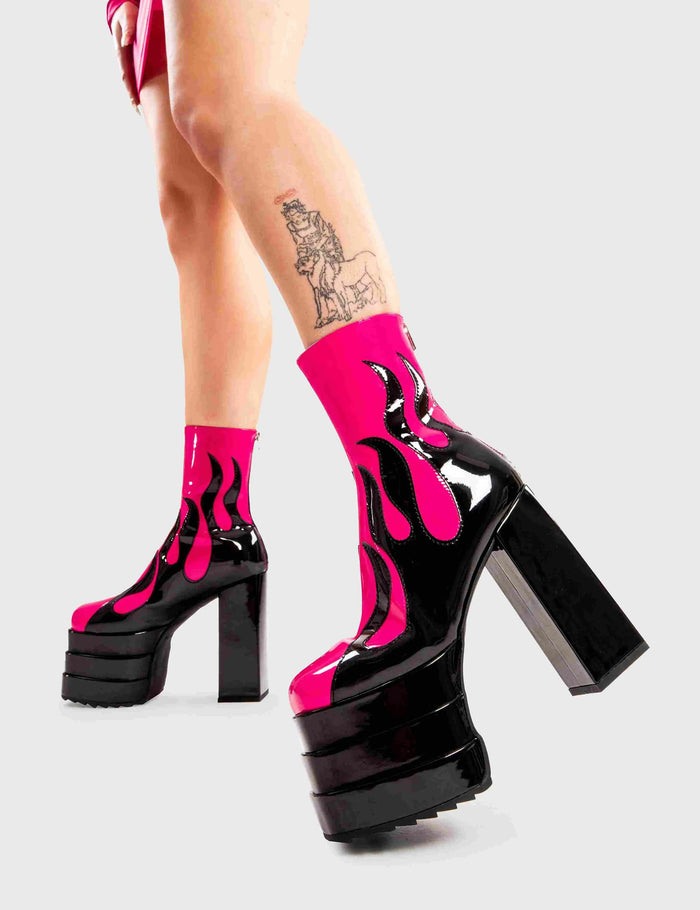lamoda Reborn Platform Ankle Boots