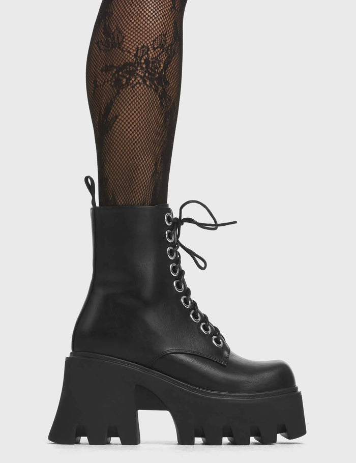 lamoda Run To You Chunky Platform Ankle Boots