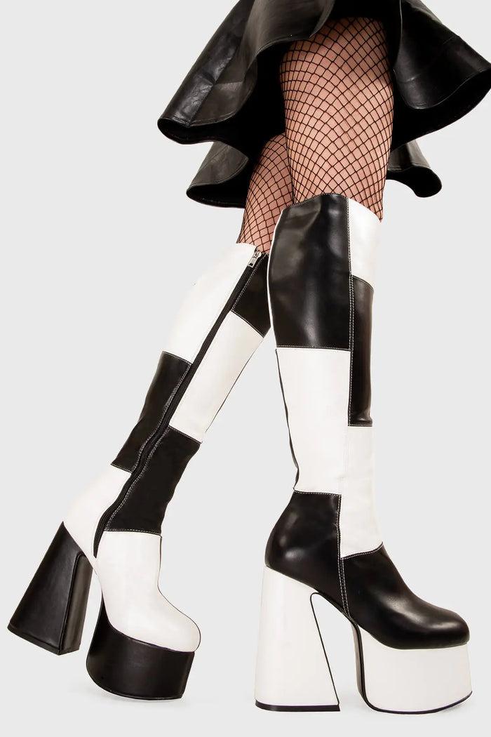 Lamoda Runway Platform Knee High Boots