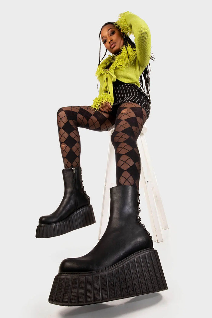 Lamoda Say My Name Chunky Ankle Creeper Boots