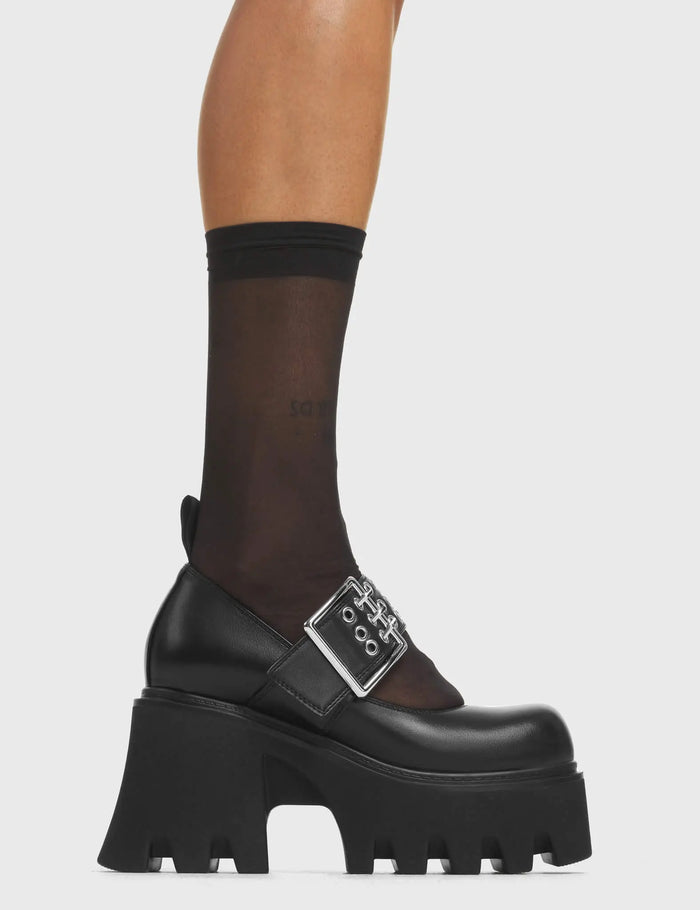 lamoda Scandal Chunky Mary Jane Shoes