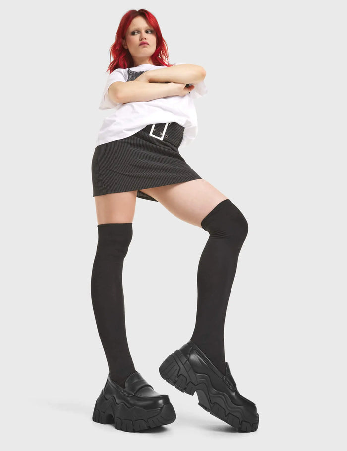 Lamoda Scheming Chunky Platform Loafer Shoes