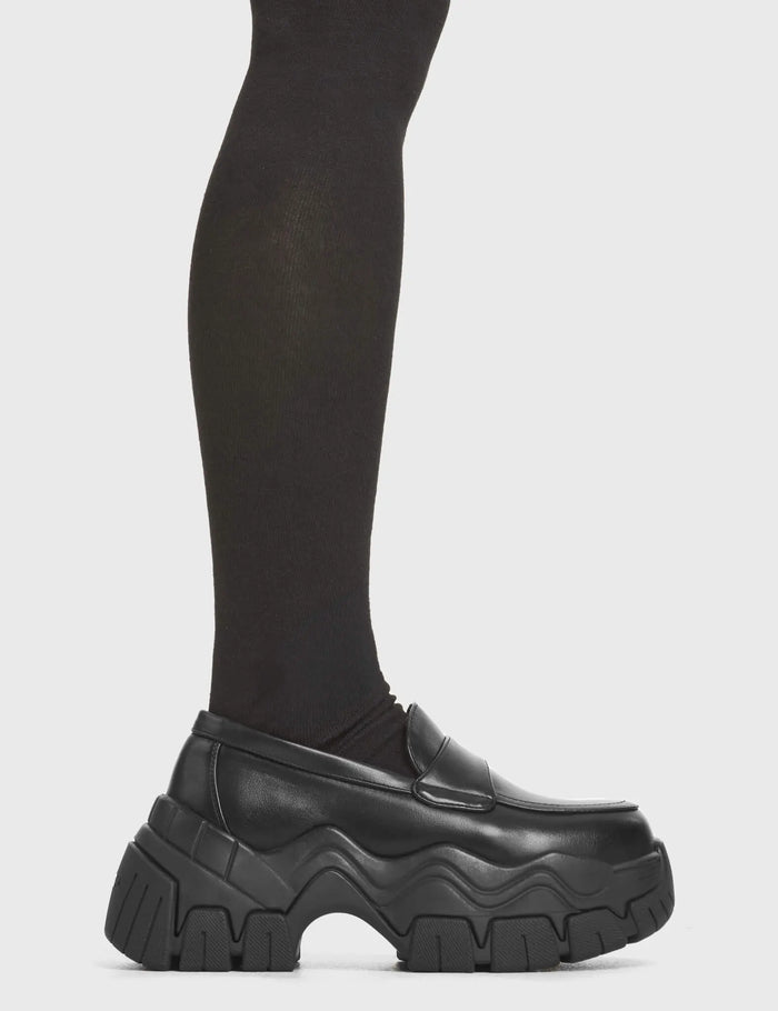 lamoda Scheming Chunky Platform Loafer Shoes