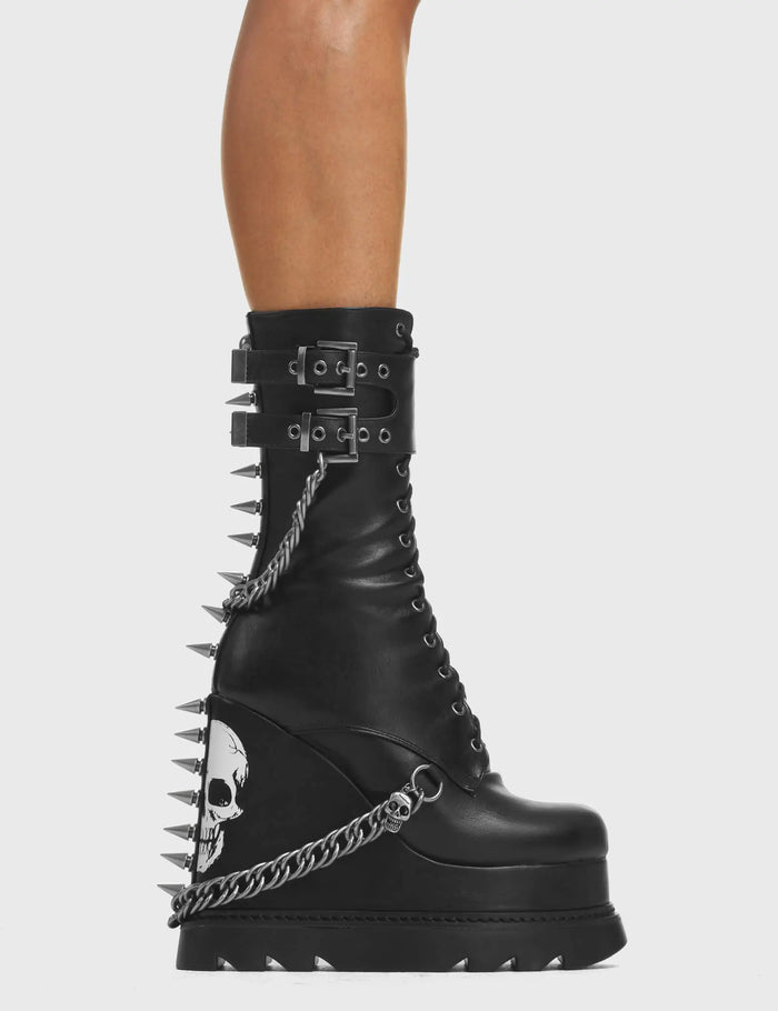 lamoda She's Dangerous Chunky Platform Ankle Boots