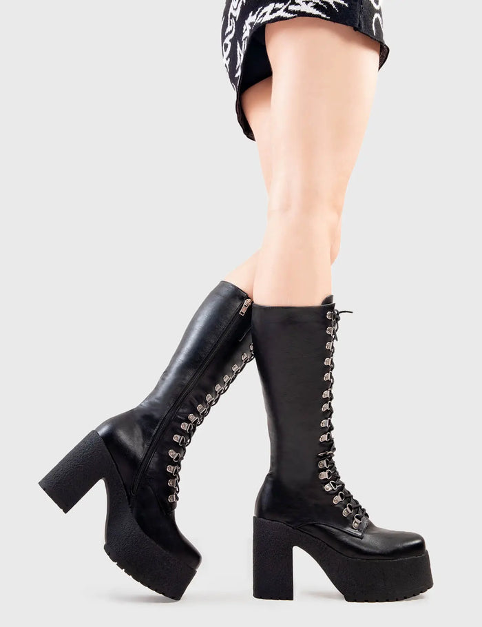 lamoda Siren Platform Calf Boots