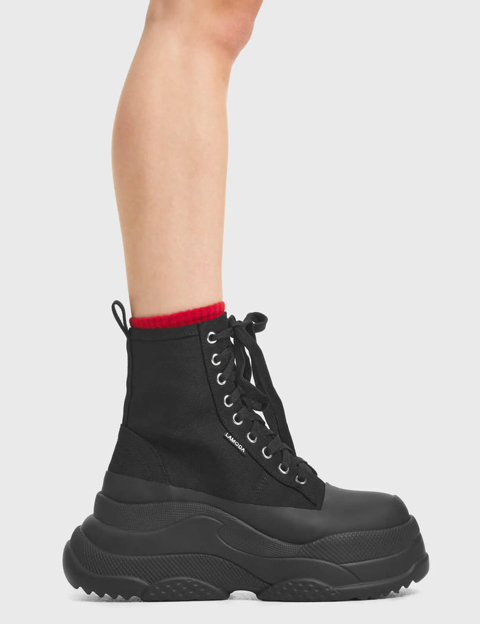 lamoda Smoke Screen Chunky Platform Sneakers