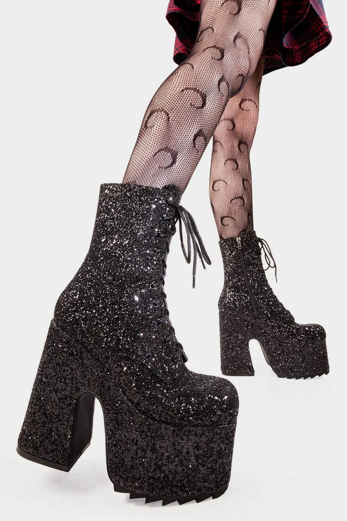 lamoda Spotlight Chunky Platform Ankle Boots